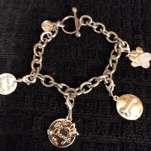 SILVER CHARM BRACLET